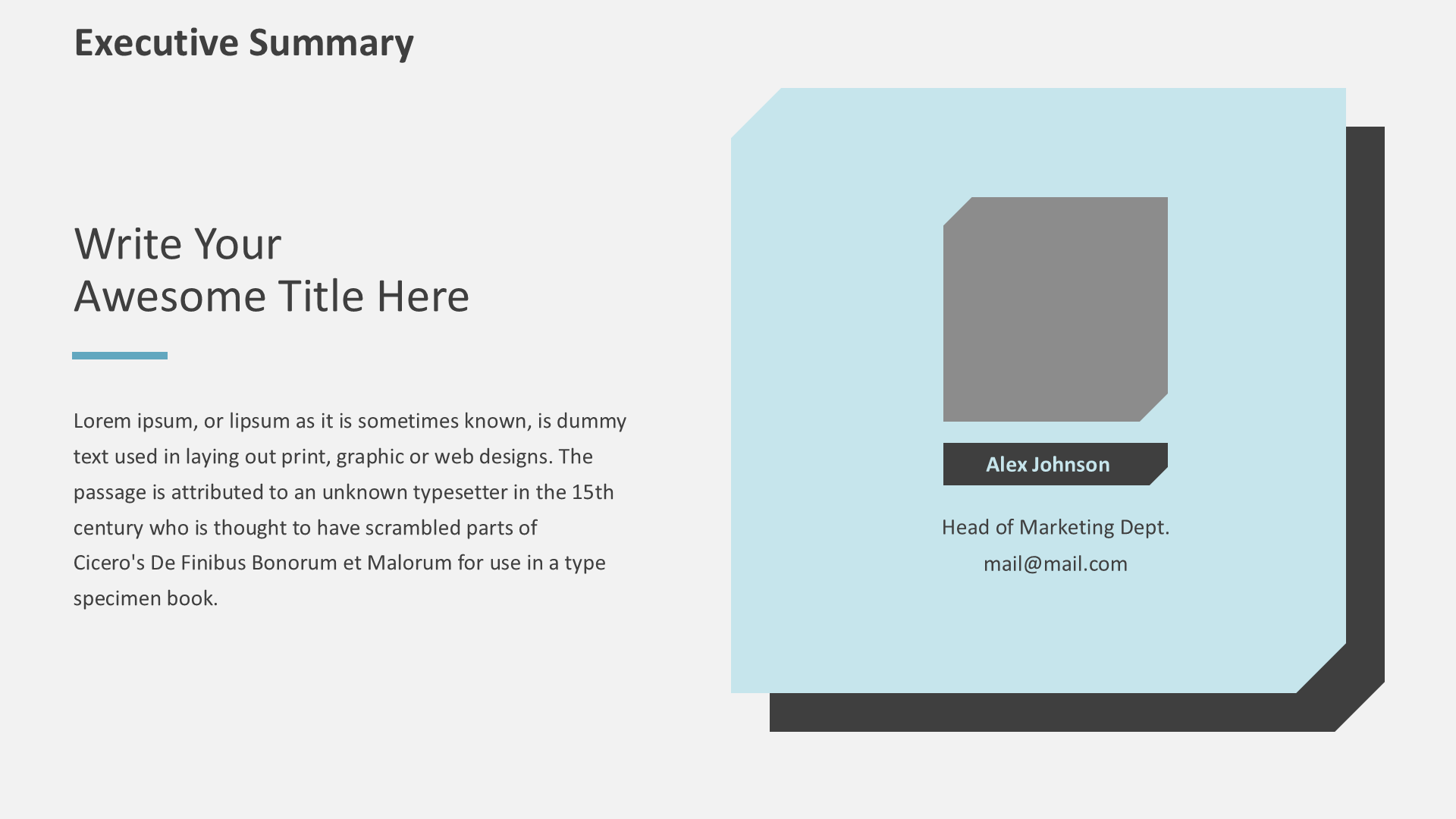 Corporate Strategy Blue slide 2